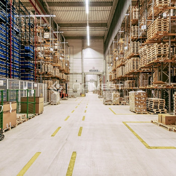 Projektierter Gewerbeneubau einer energieeffizienten Lager- und Logistikhalle