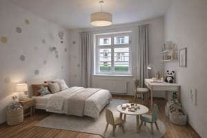 Bezugsfreie Vierraumwohnung mit Stellplatz, Parkett und großzügigem Balkon – Die vollständige Adresse der Immobilie erhältst du vom Anbieter., 4129 Eutritzsch, Leipzig – Vorschaubild 3