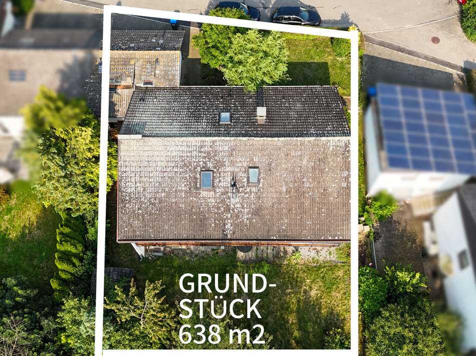 Drohnenaufnahme Grundstück