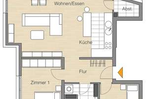 Moderne 3,5 Zimmer Wohnung in Stuttgart-West mit Balkon, Einbauküche, Aufzug, Tiefgarage, Wallbox – Ludwigstr. 45, 70176 Feuersee, Stuttgart – Vorschaubild 2