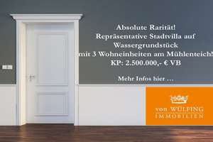 Absolute Rarität! Repräsentative Stadtvilla auf Wassergrundstück mit 3 Wohneinheiten am Mühlenteich! – Die vollständige Adresse der Immobilie erhältst du vom Anbieter., 23552 Innenstadt, Lübeck – Vorschaubild 2