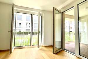 Sonnige Drei-Zimmer-Erdgeschosswohnung mit schöner Terrasse – Die vollständige Adresse der Immobilie erhältst du vom Anbieter., 81543 Siebenbrunn, München – Vorschaubild 2