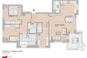 SONNTAGSBESICHTIGUNG | Stilvolle 4-Zi.-Wohnung mit zwei Bädern, Balkon und viel Raum zum Leben – Kostheimer Landstraße 25, 55246 Mainz-Kostheim, Wiesbaden – Vorschaubild 7