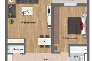 Gepflegte, renovierte  88 m² Wohnung mit 'Blick ins Grüne' – Die vollständige Adresse der Immobilie erhältst du vom Anbieter., 76228 Durlach, Karlsruhe – Vorschaubild 10