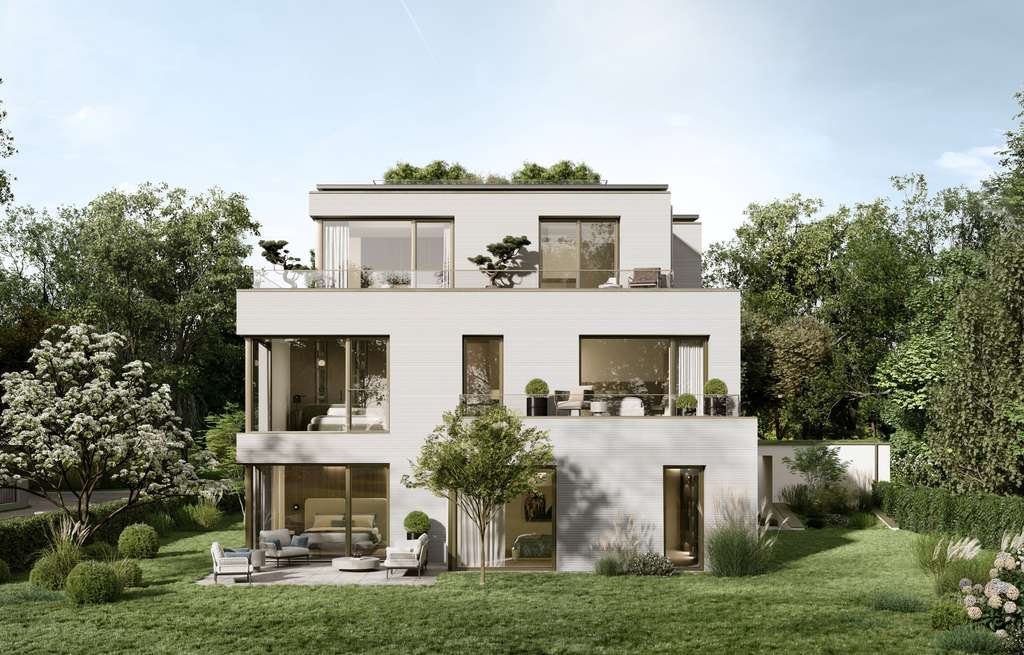 Hochwertige Villen-Wohnung mit 400 m² Privatgarten am Normanenpark in Bogenhausen