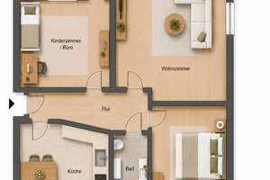 Erstbezug nach Kernsanierung – 3-Zimmer-Wohnung mit Balkon