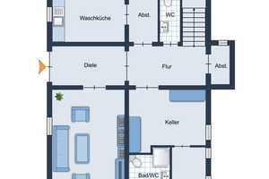 Wiesbaden Erbenheim: 2-Familien-Villa aus der Gründerzeit mit ca.1000m² Baugrundstück! B-Plan! – Wiesbaden – Vorschaubild 6