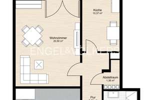 Citynah & bezugsfrei: 2-Zimmer-Wohnung mit Loggia und Blick ins Grüne – 60488 Hausen, Frankfurt am Main – Vorschaubild 16