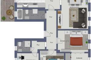 WOW statt 08/15: 4,5 Zi. Designerwohnung mit Charakter – Die vollständige Adresse der Immobilie erhältst du vom Anbieter., 38102 Östliches Ringgebiet, Braunschweig – Vorschaubild 26