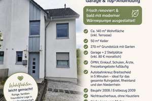 Exklusives Wohnen in bester Lage - Top Anbindung - renoviert m. Garten, Garage u. neuer Wärmepumpe