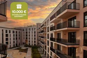 Dachgarten mit Blick über Düsseldorf I Lichtdurchflutete 2-Raum-Wohnung mit Penthouse-Flair