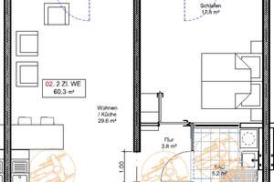 Sonnige 2-Zimmer Wohnung - mit Einbauküche + Balkon – Schelpsheide 19a, 33613 Schildesche, Bielefeld – Vorschaubild 5