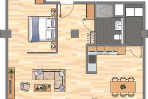 Loftwohnung im beliebten Tabakquartier. Modern wohnen mit Einbauküche und Parkett – Am Tabakquartier 52, 28197 Woltmershausen (Ortsteil), Bremen – Vorschaubild 11