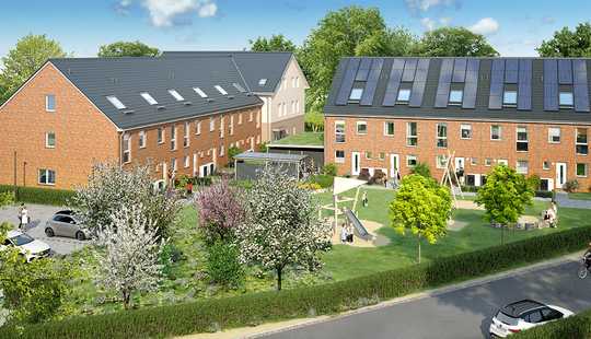 Bild von Energiesparendes Reiheneckhaus mit Wärmepumpe und Photovoltaik
