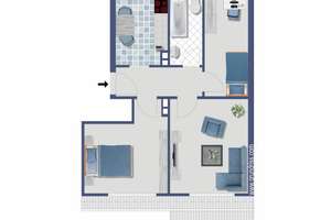 freie gemütliche 3-Zimmer ETW in Nbg.- Schoppershof - Hardenbergstr, 38 WE6 DG – Hardenbergstraße 38, 90491 Sankt Jobst, Nürnberg – Vorschaubild 10