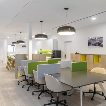 Coworking-Bereich in Regus Erfurt Hauptbahnhof