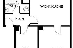 Wohnglück - günstige 2-Zimmer-Wohnung – Grimmstr. 29, 45883 Heßler, Gelsenkirchen – Vorschaubild 2