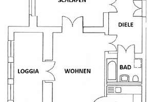 Ihr neues Zuhause: 2-Raumwohnung mit großzügiger Loggia im Universitätsviertel – George-Bähr-Straße 14, 1069 Südvorstadt-West, Dresden – Vorschaubild 2