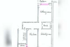 Tauschwohnung: Tausche 2 Z.-Wohnung in ms gegen eine Wohnung in Düsseld – Die vollständige Adresse der Immobilie erhältst du vom Anbieter., 48143 Bahnhof, Münster – Vorschaubild 4