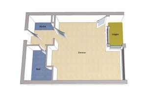 IMMOBERLIN.DE - Top-Lage! Helle 1-Zimmer-Wohnung mit Loggia in Zehlendorf – Die vollständige Adresse der Immobilie erhältst du vom Anbieter., 14167 Zehlendorf, Berlin – Vorschaubild 6