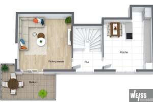 Attraktive 2-Zimmer-Wohnung mit Terrasse, Balkon und traumhafter Aussicht – Die vollständige Adresse der Immobilie erhältst du vom Anbieter., 97082 Steinbachtal, Würzburg – Vorschaubild 11