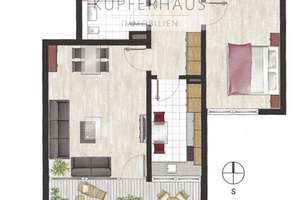 Panorama Tower Germering | Sanierte 2-Zimmer-Wohnung mit Balkon & Tiefgarage (7.OG) – Münchenerstraße 2, 82110 Germering – Vorschaubild 25