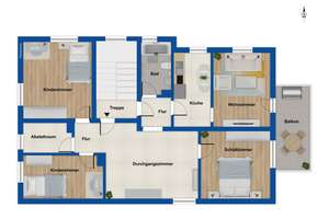 Großzügige, vermietete 4-Zimmer-Wohnung in Augsburg im Bleich und Pfärrle – Die vollständige Adresse der Immobilie erhältst du vom Anbieter., 86152 Bleich und Pfärrle, Augsburg – Vorschaubild 6