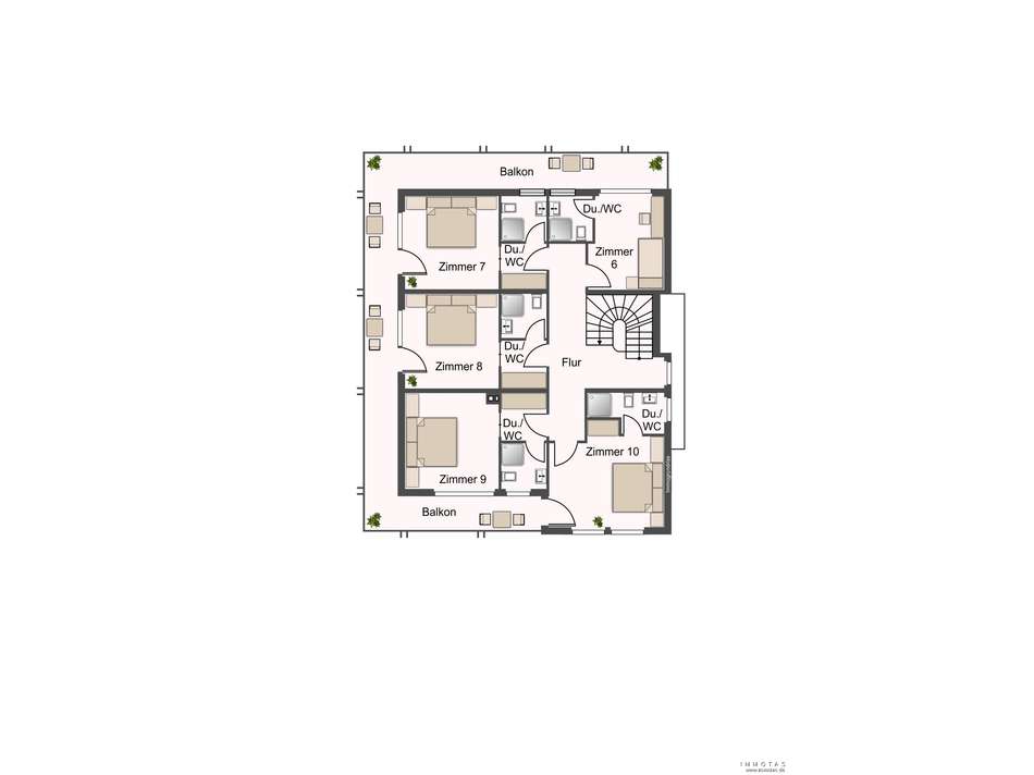 Grundriss Obergeschoss