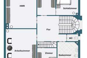 Rarität im Nordend: Stilvolle Altbau-Doppelhaushälfte mit weitläufigem Garten – Frankfurt am Main – Vorschaubild 25