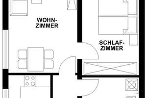 Modernisierte 2-Zimmer-Wohnung mit Balkon in D-Hassels – Altenbrückstr. 31, 40599 Hassels, Düsseldorf – Vorschaubild 2