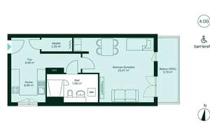 Barrierefreie Eigentumswohnung mit Balkon und Keller – Lilli-Marx-Straße 2, 40597 Benrath, Düsseldorf – Vorschaubild 4