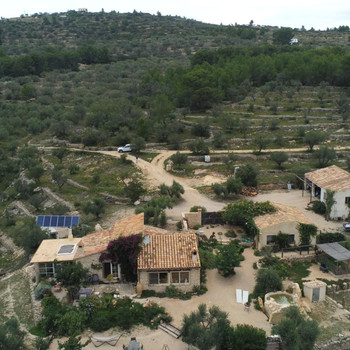 Authentisch restauriertes katalanisches Bauernhaus mit großem Olivenhain in El Perelló