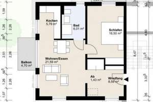 Wunderschöne Aasee Wohnung 2-Zimmer – Die vollständige Adresse der Immobilie erhältst du vom Anbieter., 48151 Pluggendorf, Münster – Vorschaubild 1