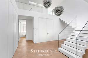 Exklusives 270qm-Penthouse mit Dachterrasse in saniertem Denkmalaltbau am Rathenauplatz