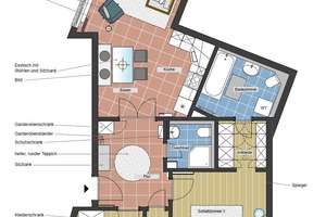 Nähe Gärtnerplatz: Möblierte 3,5 Zimmer Design. Wohnung mit Süd-West-Balkon, grüner Innenhof, Keller – Hans-Sachs-Str. 20, 80469 Glockenbach, München – Vorschaubild 10