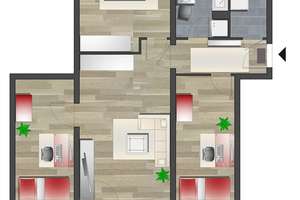 4-Raum-Wohnung mit Balkon und Tageslichtbad – Neefestr. 63, 9119 Kapellenberg, Chemnitz – Vorschaubild 5