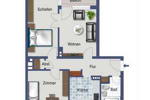 Attraktive 3-Zimmer Wohnung in Hannover – Eulerstraße 17, 30163 Vahrenwald, Hannover – Vorschaubild 6