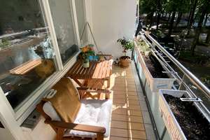 ‼️Möbelierte 3 Zimmer Wohnung mitten in Schwabing mit Südbalkon und hochwertiger Einbauküche‼️ – Hohenzollernplatz 4, 80796 Neuschwabing, München – Vorschaubild 2