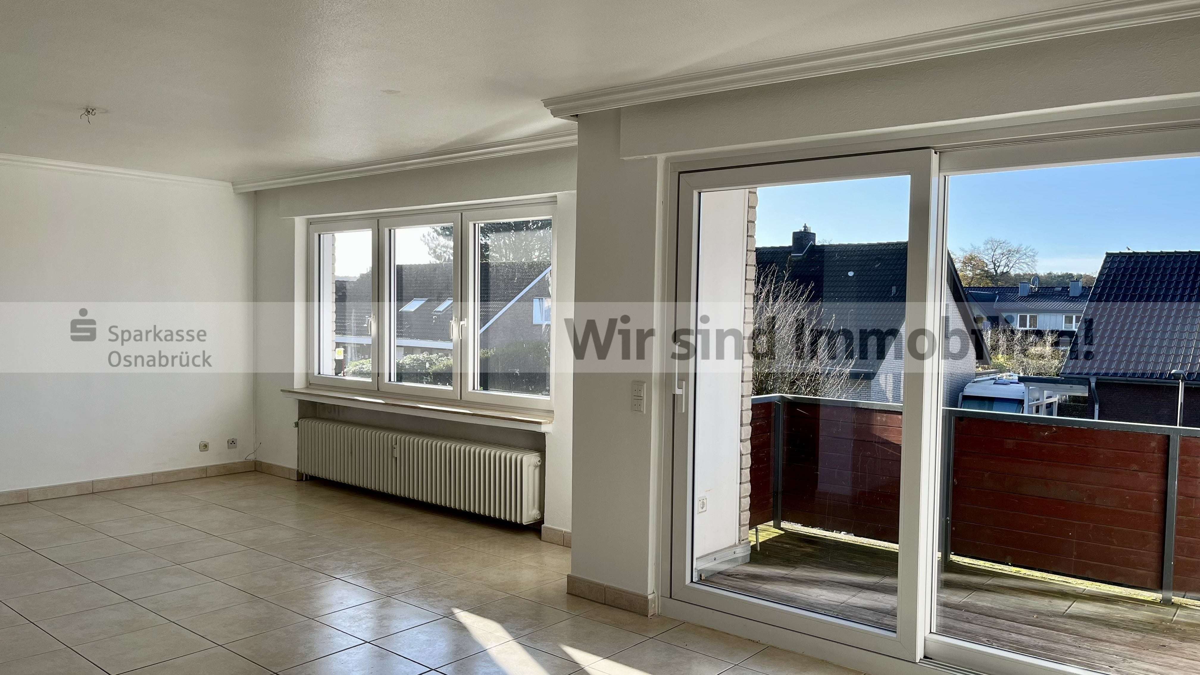 Immobilie in Wallenhorst - Balkon, Keller, Garage und Sitzecke im Garten - Bild 5