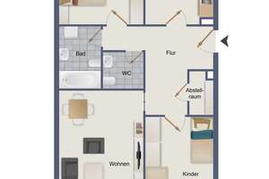 ProEigentum: Frisch renovierte 3-Zi.-ETW mit sonnigem Südbalkon, Keller und Tiefgaragenstellplatz – Stefan-George-Ring 43, 81929 Englschalking, München – Vorschaubild 17