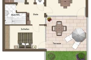 „Kleines Penthouse“ mit großer Dachterrasse, kleinem Dachgarten und Weitblick – Die vollständige Adresse der Immobilie erhältst du vom Anbieter., 42655 Solingen-Mitte, Solingen – Vorschaubild 13