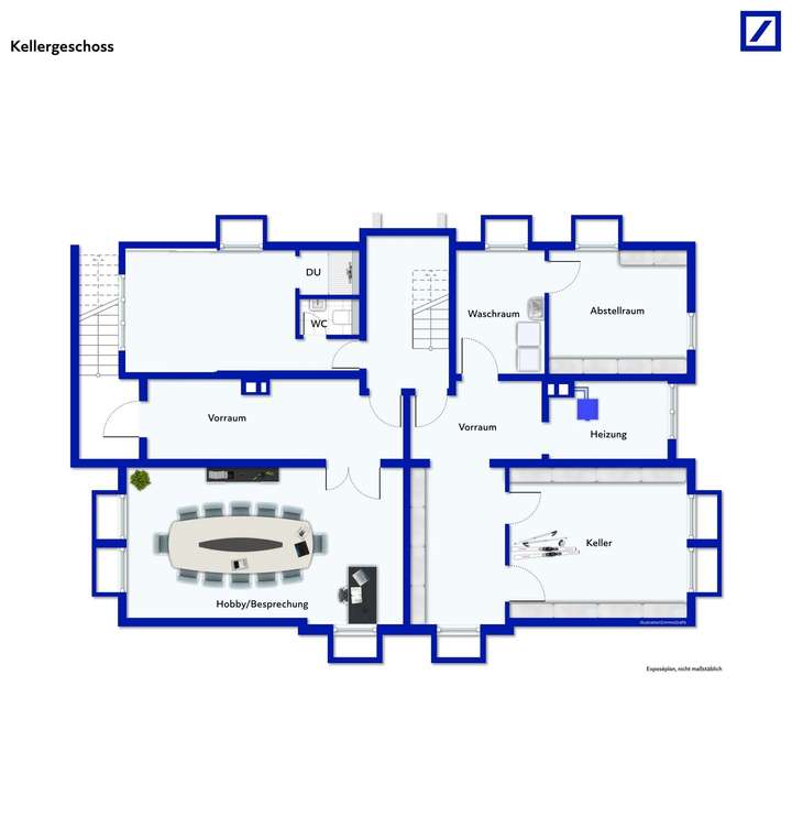 Aktueller Grundriss nach Umges