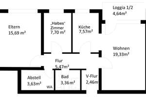 Modern, hell, ruhig - 2,5-Zi-Whg. mit Westbalkon direkt an der U3 – Die vollständige Adresse der Immobilie erhältst du vom Anbieter., 81475 Fürstenried-West, München – Vorschaubild 8