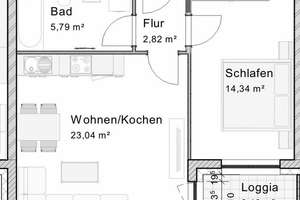 Wunderschöne 2-Zimmer-Wohnung mit Loggia im Herrenbach – Herrenbachstraße 14 a, 86161 Wolfram-und Herrenbachviertel, Augsburg – Vorschaubild 12