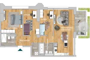 *** Attraktives Loft * 4 Zimmer * Terrasse * 2 Bäder * Gehobene Ausstattung *** – Straße der Nationen 80b, 9111 Zentrum, Chemnitz – Vorschaubild 17