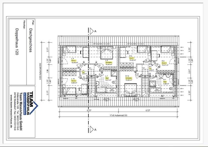 Entwurfsplanung Grundriss DG