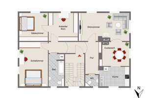 Sanierte 4-Zimmer-Wohnung mit WOW-Effekt im beliebten Pfersee – Die vollständige Adresse der Immobilie erhältst du vom Anbieter., 86157 Pfersee-Nord, Augsburg – Vorschaubild 21
