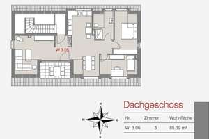 Neubauwohnungen Nähe "Hindenburgpark" - Modernes Wohnen in Altstadtnähe – Die vollständige Adresse der Immobilie erhältst du vom Anbieter., 85057 Nordwest, Ingolstadt – Vorschaubild 3