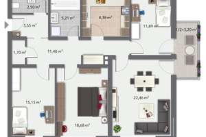 Charmante 4-ZKB Etagenwohnung mit Garage und Balkon in Augsburg-Lechhausen zu verkaufen! – Die vollständige Adresse der Immobilie erhältst du vom Anbieter., 86167 Lechhausen-Ost, Augsburg – Vorschaubild 17