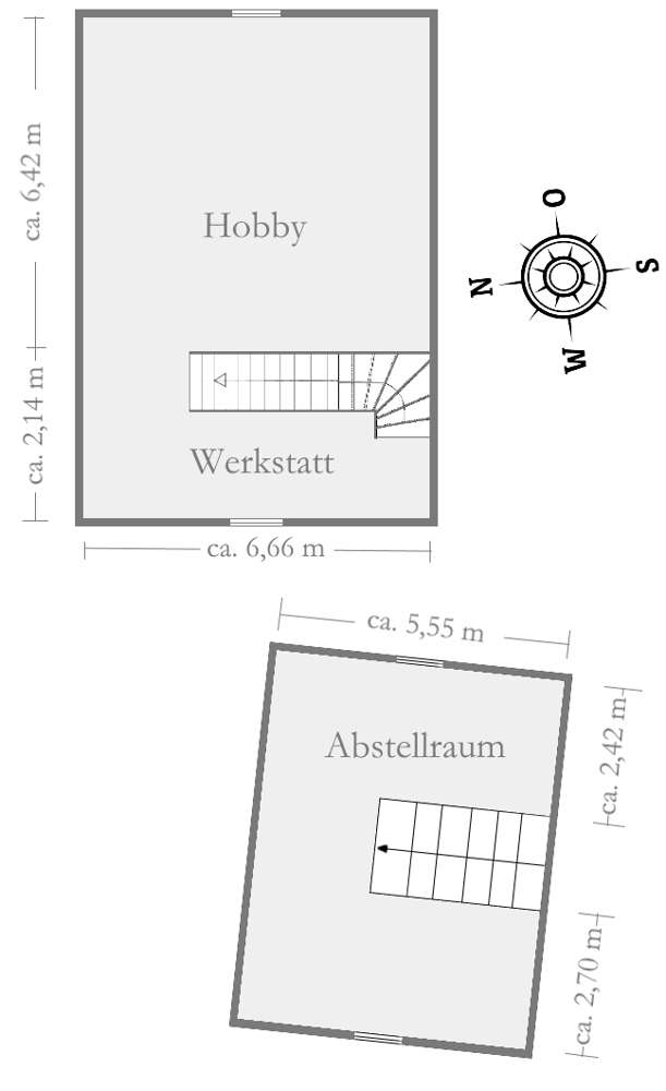Grundriss Garage und Sommergäs